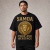 Samoa Lion Pride and Heritage T-Shirt - Black