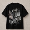 Only God Can Judge Me Samoa Prayer T-Shirt - Black