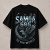 Samoa 685 To the World Eagle T-Shirt - Black