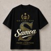 Samoa Golden S Pride and Heritage T-Shirt - Black