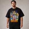 One Piece Wano Warriors Ensemble T-Shirt - Black