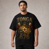 Tonga 676 Royal Coat of Arms T-Shirt - Black