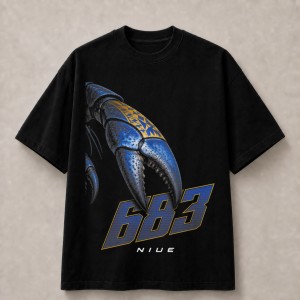Niue 683 Uga Coconut Crab T-Shirt - Black