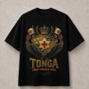 Tonga Honor Strength Eagle Crest T-Shirt - Black