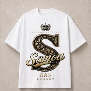 Samoa Kingdom Above All 685 Legacy T-Shirt - White