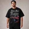 Mate Ma'a Tonga 676 Red Lowrider T-Shirt - Black