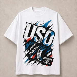 USO No Labels Just Loyalty T-Shirt - White