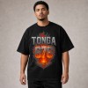 Tonga 676 Flaming Glory T-Shirt - Black