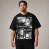 Demon Slayer Character Panels T-Shirt - Black