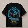 Tonga 676 Eagle To The World T-Shirt - Black