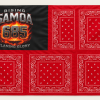 Samoa 685 Flaming Glory Red Bandana Flag