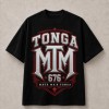 Mate Ma'a Tonga 676 Red Crest T-Shirt - Black