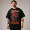 Tonga From Lava We Roar T-Shirt - Black