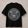 Kingdom of Tonga Blue Royal Crest T-Shirt - Black & White