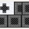 Black & White Cross Bandana Flag