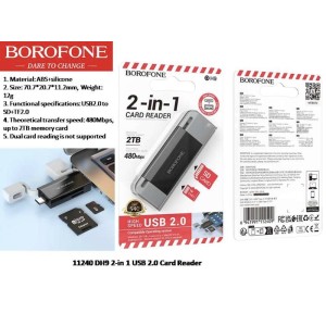 2-in-1 usb 2.0 card reader