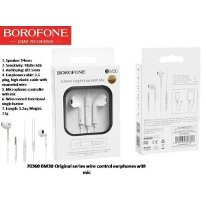 original series wire control earphone with microphone