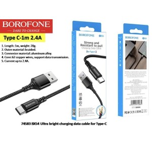 ultra bright charging data cable for tyre-c