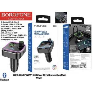 pd20w+QC3.0 car BT FM transmitter/mp3 player