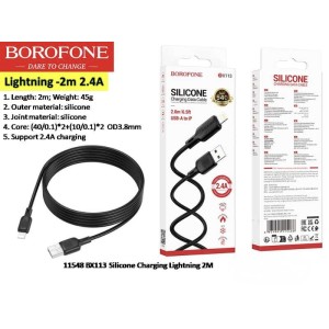 silicone charging lightning 2m