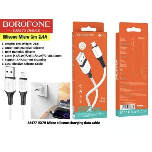 micro silicone charging data cable