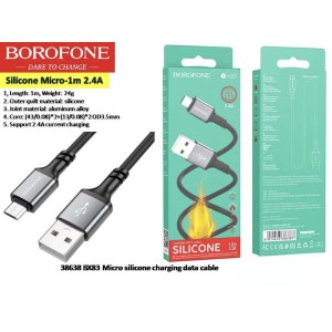 micro silicone charging data cable