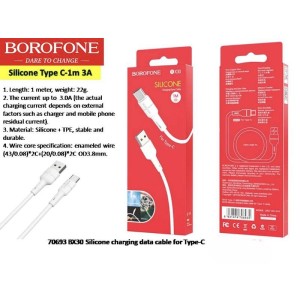 type-c silicone charging data cable