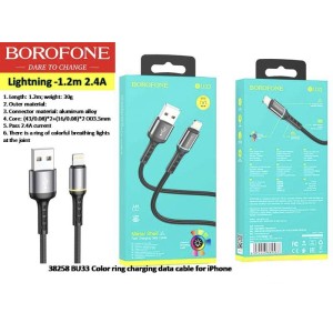 color ring charging data cable for iPhone