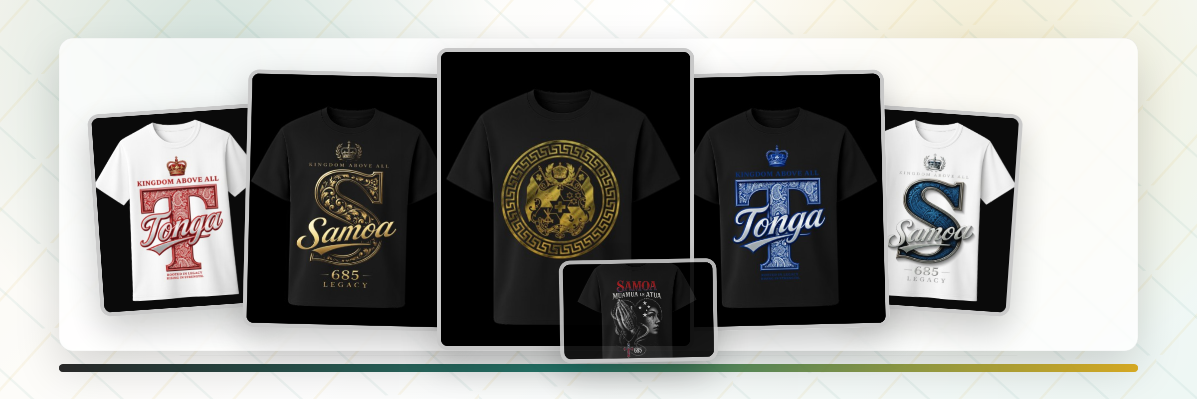 Samoa and Tonga T-shirt designs available at Urban Chic